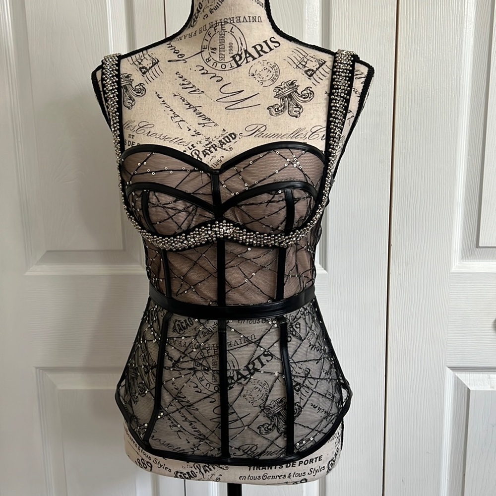 Never worn AKIRA Label Feya Embellished Corset size Small